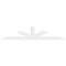 Ekena Millwork Saratoga Architectural Grade PVC Gable Bracket, 84"W x 17 1/2"H x 2"D x 4"F, 5/12 Pitch GBP084X18X0204SAR00 - alternate 2